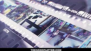 Big Natural TITS Blonde Teen Shoplifter Banged Hard by Officer