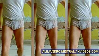 Hey Alejandro Mistral, dancing in wet white underwear, looking so hot!