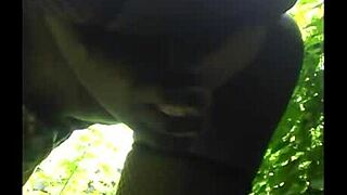 Flexible Legs Outdoor Ebony Pussy Fuck With Ex Girlfriend And Friend.