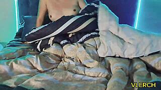 My friend finds me naked and I show him my ass