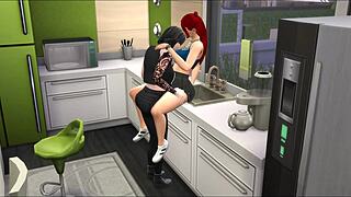 My Goth Girlfriend in Sims 4 Futa Adventure