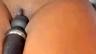 Juicy black bride with a phat ass gets cowgirl pleasure