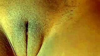 Pretty woman enjoying solo pleasure on a chair
