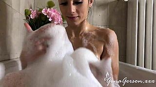 nelly kent and gina gerson getting wild in bathroom