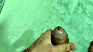 chubby guy surprises neighbor with intense shower fuck