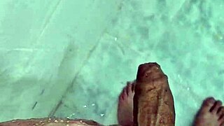 chubby guy surprises neighbor with intense shower fuck