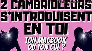 Oh man, these 2 cambrioleurs gonna take me in double penetration, so wild!