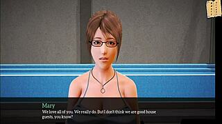 exploring my new family in erotic hentai style