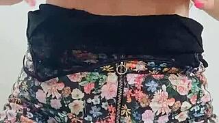 Hot 18-Year-Old In College Outfit Masturbating