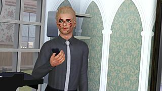 Gay anal sex in Yaoi Sims 3 game