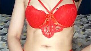 Beautiful wife’s girlfriend gets facial and creampie in home video