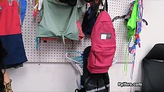 Spying on bracelet thief during titty fuck