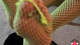 Worship My Green Fishnets Feet
