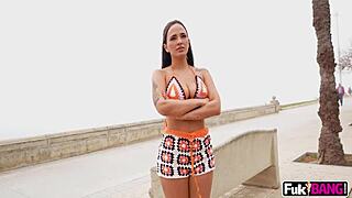 Claudia Bavel Bends Over for Intense Public Fuck