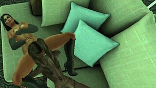 The Invitation Turns Wild with Lesbian Sofa Action!