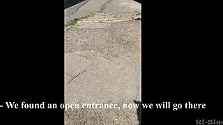 A hot wife ki-sim sucks a stranger on the street in this real-life video