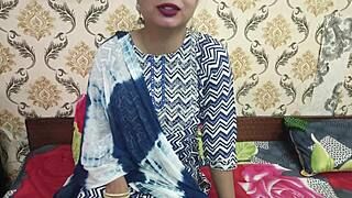 indian teen bent over for doggystyle fingering