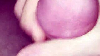 Gay amateur masturbates at home