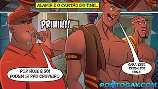 yo, banging hard in the locker room after basketball practice! 🏀