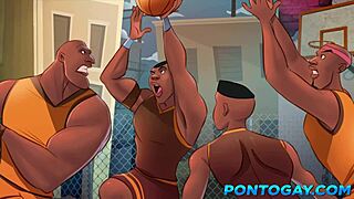 yo, banging hard in the locker room after basketball practice! 🏀