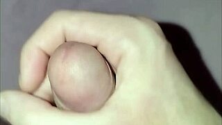 Watch this young solo cock play with homemade masturbation