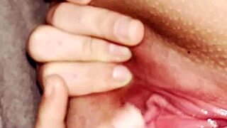 Stretching My Fat Pussy Wide Under Covers to Hit the Perfect Clit Spot for an Insane Nut