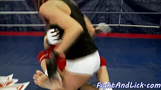 Hot erotic scene of a pierced European lesbian couple’s rough sex and oral sex