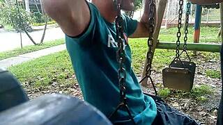 Latina Woman Receives Oral Pleasure Outdoors