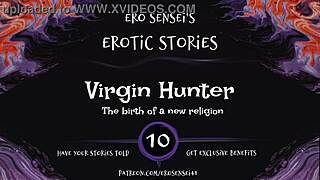 i'm the virgin hunter, listen to this erotic audio for women, masturbating to orgasm in reality.