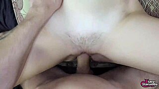 Young blonde gets a hot and messy creampie inside her vagina