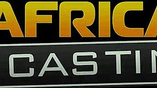 Hardcore interracial action in homemade Nigerian casting session