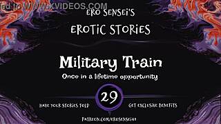 Erotic audio for women: Military train fantasies with an amateur girlfriend