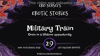 Erotic audio for women: Military train fantasies with an amateur girlfriend