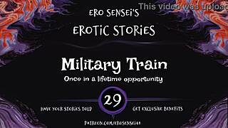 Erotic audio for women: Military train fantasies with an amateur girlfriend