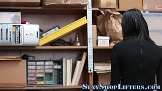 real thief rubbing her pussy