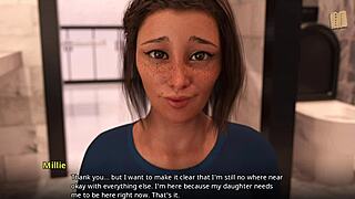 Amateur bride shows off her big ass in a cartoon-style video
