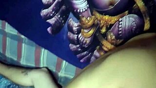 she feels intense pleasure while he plays play 2 and fucks her with big cock