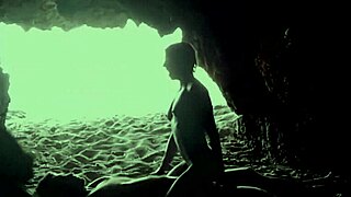 uh, we’re hidin at the beach in a cave, gettin it on… ya know!