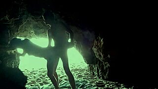 uh, we’re hidin at the beach in a cave, gettin it on… ya know!
