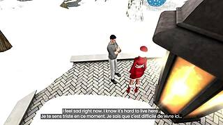 La Jeune Épouse Du Père Noël Baise Avec Les Elfes