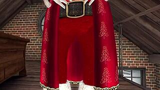 La Jeune Épouse Du Père Noël Baise Avec Les Elfes