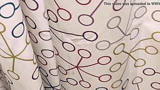 Friend takes advantage in bathroom, records indian milf orgasm on holiday.