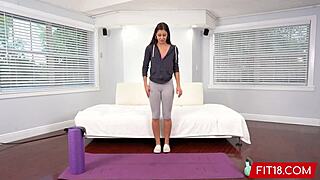 so, catalina ossa, this skinny latina teen, did a pov casting. at 52kg, she’s pure fire for fit18.