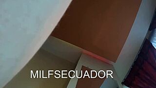 Latina mother-in-law’s big ass in see-through on Xvideos