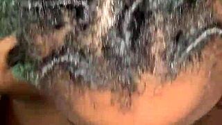 Amateur BBW wife gives sloppy head and gets fucked in POV video