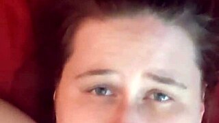 Amateur Face Gets Covered in Hot Cum Load