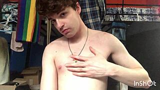 Gay Twink Niko Springs Teases With His Massive Cock Solo.