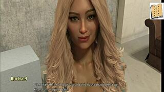 racheal shares her secret in this homemade teen scene