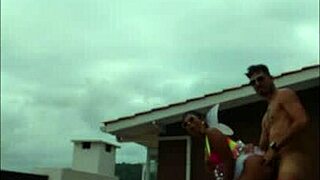 Me and Lunna Vaz banged hot on the party balcony