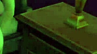 Hot animated lesbian scenes with big tits and toys